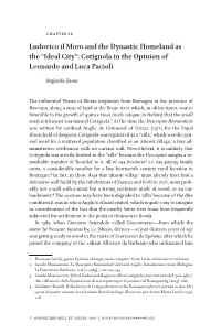 Cotignola in the Opinion of Leonardo and Luca Pacioli