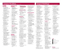 KEY Campus Buildings(In Alpha and Numerical Order)