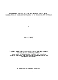 Natalie Wood a Thesis Submitted in Conformity with the Requirements For