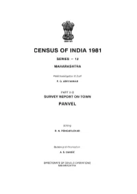 Survey Report on Town Panvel, Part X-B, Series-12