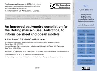 An Improved Bathymetry Compilation for the Bellingshausen Sea