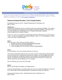 Delayed Puberty” These Podcasts Are Designed to Give Medical Students an Overview of Key Topics in Pediatrics