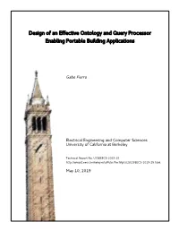 Design of an Effective Ontology and Query Processor Enabling Portable Building Applications