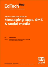 SMS Or Messaging Apps