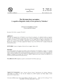 The DIVIDED SELF Metaphor: a Cognitive-Linguistic Study of Two Poems by Nabokov1