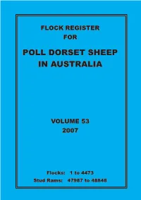 2007 Flock Register Vol 53