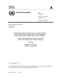 A/HRC/10/12/Add.2 4 March 2009