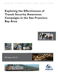 Exploring the Effectiveness of Transit Security Awareness Campaigns In