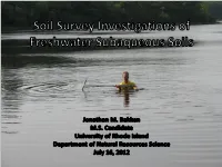 Freshwater Subaqueous Soil Survey