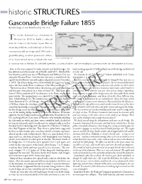 Historic STRUCTURES Gasconade Bridge Failure 1855 by Frank Griggs, Jr., Dist