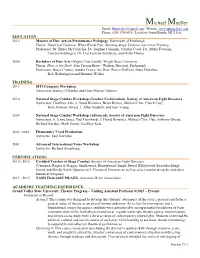 Michael Mueller Email: Mjmueller3@Gmail.Com / Website: Phone: (208) 570-3096 / Location: Grand Rapids, MI U.S.A