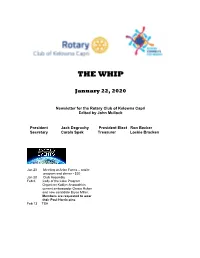 Newsletter Jan 22 2020
