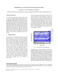 Probability of Collision in the Geostationary Orbit*