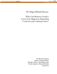 The Magic Behind Success: What Can Business Leaders Learn