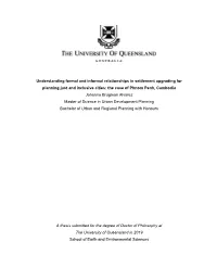 Understanding Formal and Informal Relationships in Settlement