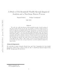 A Study of UK Household Wealth Through Empirical Analysis and a Non-Linear Kesten Process
