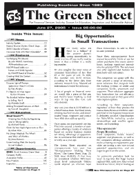 Big Opportunities in Small Transactions