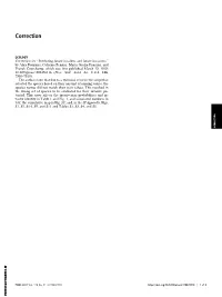 Correction for Fournier Et Al., Predicting Future Invaders and Future Invasions Downloaded by Guest on September 25, 2021 A