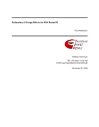 Estimation of Design Effects for ESS Round II