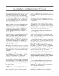 Glossary of Biotechnology Terms