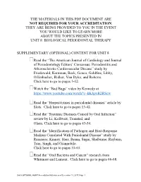 The Materials in This Pdf Document Are Not Required for Your Accreditation