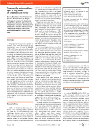 Treatment for Unicameral Bone Cysts in Long Bones: an Evidence Based