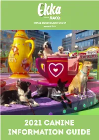 2021 Canine Information Guide