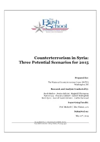 Counter Terrorism in Syria Report