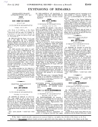 Extensions of Remarks E1039 EXTENSIONS of REMARKS