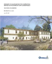 Statement of Qualifications for Construction Services for the Atherton Town Center Project