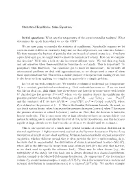 Statistical Equilibria: Saha Equation Initial Questions: What Sets the Temperature of the Warm Interstellar Medium? What Determi
