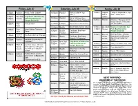 Wet N' Wild Schedule 2