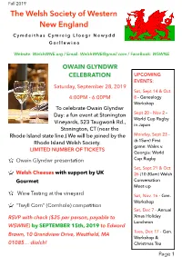 2019-Fall-Newsletter