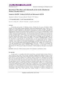 Detection of Mycoflora and Aflatoxin B1 in the Seeds of Inodorous Melons (Cucumis Melo L.)