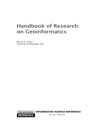 Handbook of Research on Geoinformatics