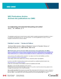 Ice Engineering and Avalanche Forecasting and Control Gold, L