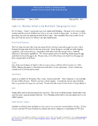 The Nancy Byerly Show Notes Productivity Matters in Business