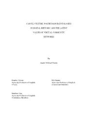 Cancel Culture: Posthuman Hauntologies in Digital Rhetoric and the Latent Values of Virtual Community Networks