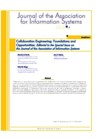 Collaboration Engineering: Foundations and Opportunities