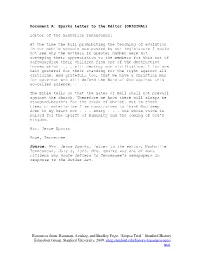 Document A: Sparks Letter to the Editor (ORIGINAL)