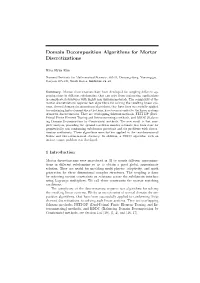 Domain Decomposition Algorithms for Mortar Discretizations