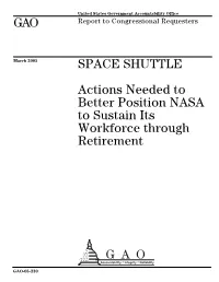 GAO-05-230 Space Shuttle: Actions Needed to Better Position