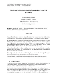 Geohazard in Geothermal Development: Case of Comoros