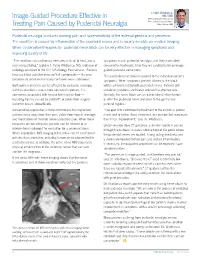 Image-Guided Procedure Effective in Treating Pain Caused by Pudendal