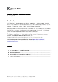 Plagiarism Prevention Guidelines (PDF)