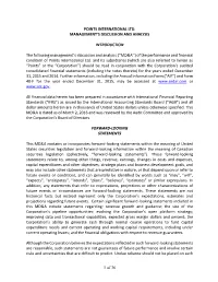 2015 Fourth Quarter Management Discussion and Analysis
