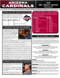 2021 NFL DRAFT NOTES #Cardsdraft