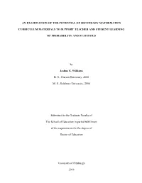 An Examination of the Potential of Secondary Mathematics