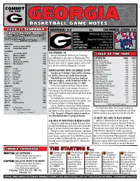 Basketball Game Notes