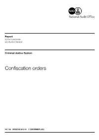 Confiscation Orders